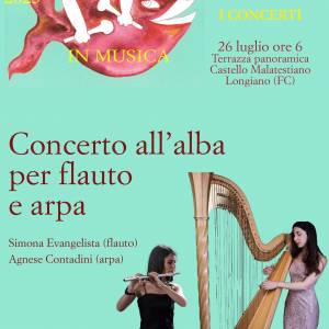  picture of the event: Concerto all'alba per flauto e arpa - Simona Evangelista e Agnese Contadini